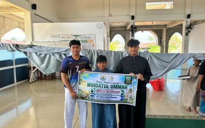 Perwakilan santri Ponpes Tahfidzul Qur’an Wihdatul Ummah Bengkulu
