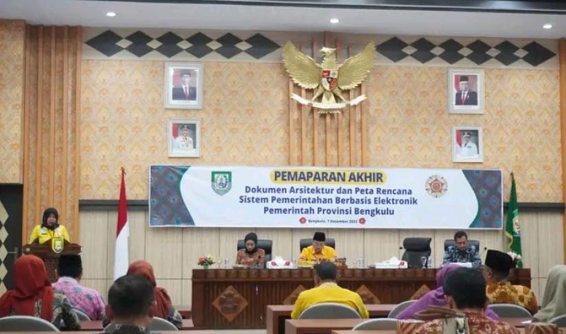 Pemaparan Akhir Dokumen Arsitektur dan Peta Rencana SPBE Pemprov Bengkulu.