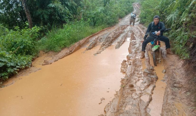 Kondisi Jalan Puguak-Lubuk Resam Seluma Utara