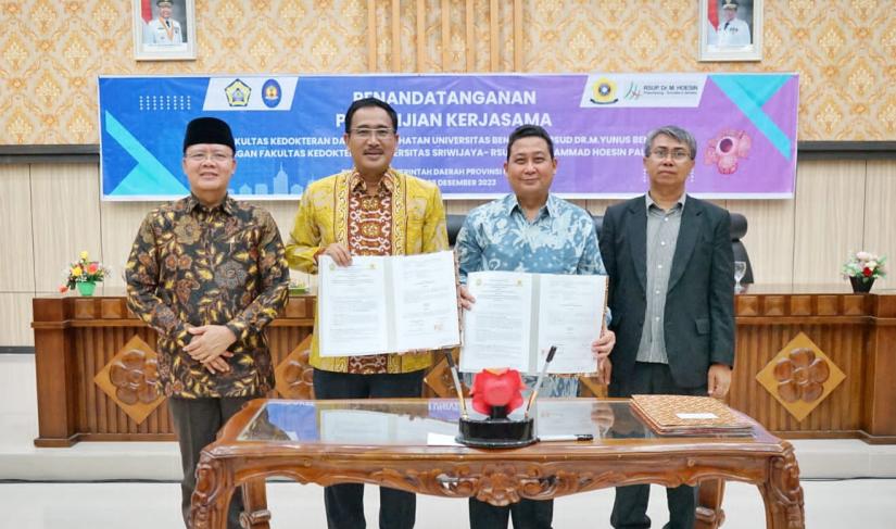 Penandatanganan Perjanjian Kerja Sama Pendirian Program Studi Dokter Spesialis UNIB.