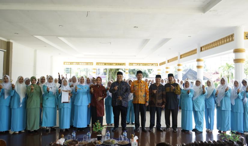 Pengurus HIMPAUDI Kabupaten Bengkulu Selatan yang hari ini baru saja resmi dilantik (2/5/24).