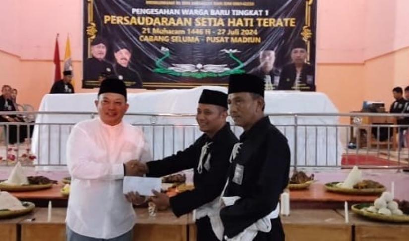 Bupati Seluma Erwin Octavian, SE sahkan Sebanyak 142 warga Baru Tingkat 1 (PSHP) Cabang Seluma-Pusat Madiun