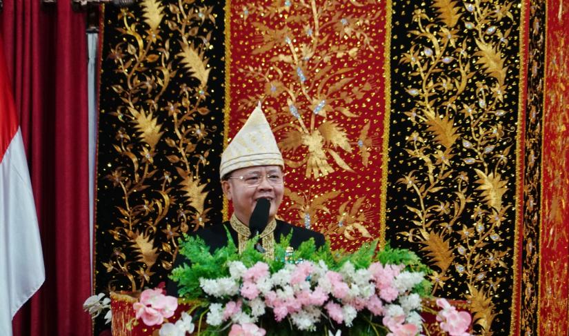 Gubernur Bengkulu Beri sambutan Rapat Paripurna Hut Bengkulu Selatan