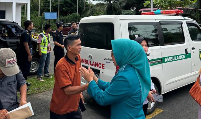 Pemulangan jenazah Wandri.