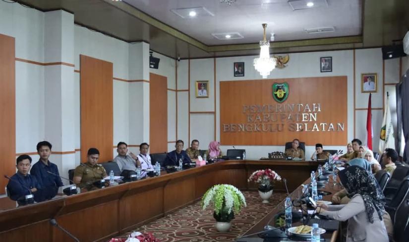 Saat TPID Bengkulu Selatan ikuti rakor pengendalian inflasi dan sosialisasi inpres
