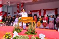 Bupati Seluma Erwin Octavian, SE bertindak selaku Inspektur upacara
