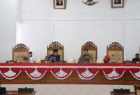 (DPRD) Kabupaten Seluma Gelar Rapat Paripurna di ruang gedung Rapat Paripurna DPRD  dengan agenda Jawaban Eksekutif terhadap Pandangan umum Fraksi-fraksi atas Nota Keuangan RAPBD Perubahan Tahun Anggaran 2022. Senen, ( 22/8/2022 ).
