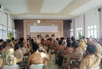 Rapat Kordinasi dengan seluruh Kepala OPD dan meminta kepada seluruh Kepala OPD di Lingkungan Pemerintah Daerah Seluma, Senin (18/7/2022).