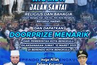 Walikota Bengkulu Helmi Hasan dan Wakil Walikota Dedy Wahyudi membuka secara langsung kegiatan jalan santai 