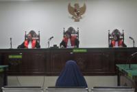 Sidang putusan kasus dugaan korupsi anggaran Zakat Infaq Sedekah (ZIS) di Pengadilan Negeri Bengkulu, Rabu (5/7/2023).