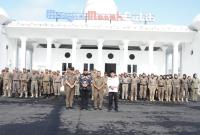 Apel kesiapan personel Satpol PP Kota Bengkulu dalam mengamankan Pemilu.