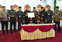 Poto nota kesepakatan antara pemerintah Daerah dengan DPRD tentang KUA-PPAS tahun 2024