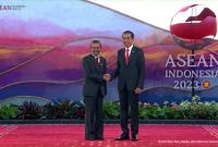 Presiden Joko Widodo (Jokowi) mengucapkan selamat bergabung pada negara Timor Leste sebagai bagian dari keluarga ASEAN