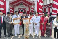  Memperingati Hari Ulang Tahun kemerdekaan Republik Indonesia ke-78. di halaman Kantor Pemkab Kepahiang, pada Kamis (17/8/2023)
