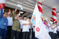 Pelepasan Roadshow Bus KPk RI, di Balai Raya Semarak Bengkulu, Rabu (30/8).