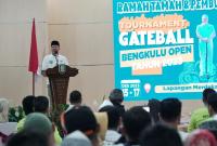Gubernur Rohidin Mersyah meresmikan turnamen gateball Gubernur Cup Tahun 2023.