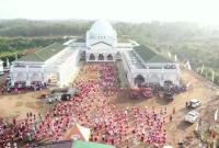 Perlombaan senam merah putih, (13/3/2023).