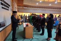 Pelantikan dan pengambilan sumpah pejabat Pemprov Bengkulu, Jumat (22/3/24).