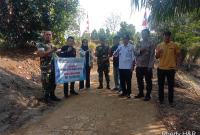 Penentuan titik nol pembanguan jalan rabat beton desa lubuk lesung tahun anggaran 2024." Redy Penarafflesia.com"