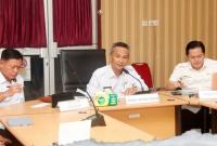 Wakil Bupati Kaur Abdul Hamid, S.Pd.i,  bersama jajaran Pemda kaur rapat dalam rangka membahas penurunan stunting di tahun ini, Rabu, (19/03/2025).