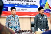 Musrenbang Rencana Pembangunan Jangka Menengah Daerah (RPJMD) Provinsi Bengkulu Tahun 2025-2029 di Gedung Pola Kantor Gubernur Bengkulu, Kamis (19/6/2025).