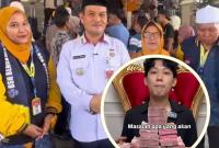 Pemenang Umroh bersama Plt Sekda Provinsi Bengkulu Herwanto Antoni