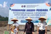 Penanaman jagung perdana dalam rangka program Ketahanan Pangan