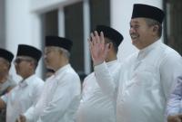 upati Asahan Taufik Zainal Abidin dan Wabup Asahan buka puasa bersama Forkopimda, alim ulama, dan Kepala OPD di Aula Melati Kantor Bupati Asahan, Senin 26/5/2026 .