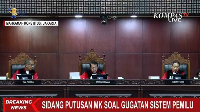 Sidang Putusan MK Terkait Pemilu 2024