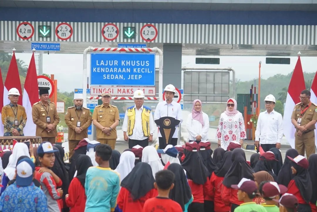 Peresmian jalan TOL seksi 1 Bengkulu-Taba Penanjung beberapa waktu lalu oleh presiden RI Foto/Dok