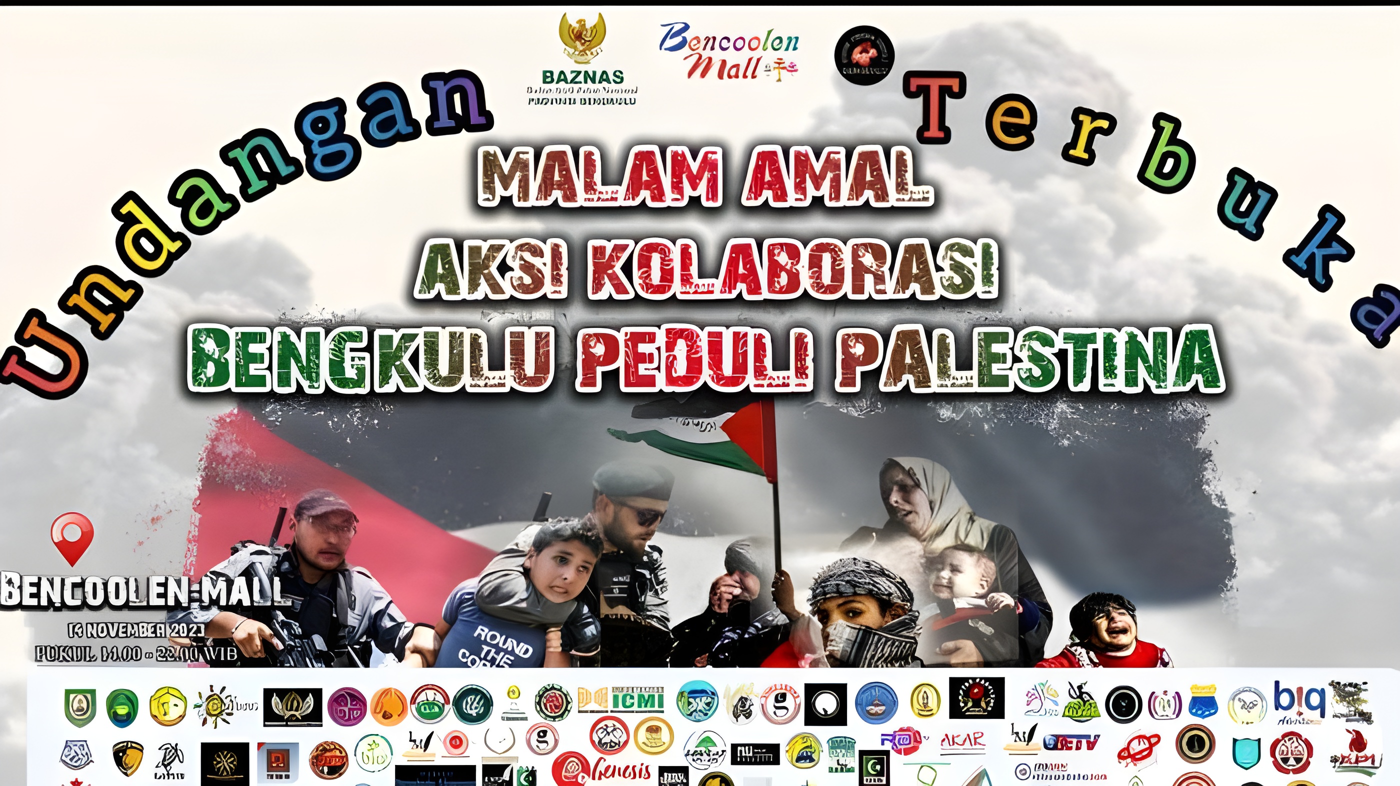 Ratusan organisasi, komunitas, dan lintas lembaga mengelar aksi kolaborasi Bengkulu Peduli Palestina. Dijelaskan Frenky Wijaya selaku Show Manager, aksi kolaborasi Bengkulu Peduli Palestina merupakan rangakaian kegiatan sebagai bentuk kepedulian masyarakat Provinsi Bengkulu terhadap perjuangan rakyat Palestina. "kegiatan kita ini adalah aksi kolaborasi Bengkulu Peduli palestina, ini dilaksanakan oleh teman teman yang lebih kurang 100 komunitas yang ada di Provinsi Bengkulu, dalam rangka membantu dan bentuk kepedulian terhadap keluarga kita yang ada di Palestina," terangnya (17/11). "Kita mulai pengalangan dana pada tanggal 6. Tanggal 14 kemarin kita lakukan malam amal sekaligus lelang karya di Bencoolen Mall, lalu pada tanggal 21 nanti kita melakukan konser amal," sambung Frenky. Konser Amal akan menampilkan para musisi lokal. Pihaknya juga menjual tiket menonton konser, di mana hasil penjualan tiket sepenuhnya didonasikan ke Palestina. "Sejauh ini donasi yang sudah terkumpul dengan kita sebesar Rp 74 juta, kita juga bekerja sama dengan Baznas Provinsi Bengkulu," ujar Frenky. Aksi kolaborasi ini yang puncaknya digelar Konser Amal Bengkulu Peduli Palestina mendapat dukungan dari Anggota DPRD Provinsi Bengkulu Usin Abdisyah Putra Sembiring. "Ini adalah kesempatan kita untuk memberikan dukungan kepada masyarakat Palestina dengan berpartisipasi dalam kegiatan ini. Sekecil apapun sumbangan kita akan memberikan dampak kepada masyarakat Palestina,” kata Usin. "Saya diminta teman-teman komunitas untuk menjual tiket konser. Seluruh penjualan tiket akan disumbangkan seluruhnya kepada masyarakat Palestina, selain berkirim doa beli tiket adalah bentuk nyata kepedulian kita terhadap masyarakat Palestina,” ajaknya. (ADV)