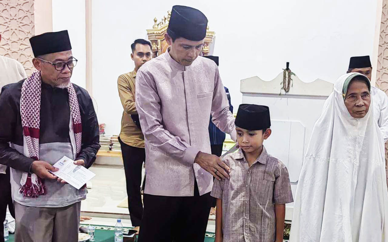Safari Ramadan yang kali ini dipusatkan di Desa Tanjung Kemuning III, Kecamatan Tanjung Kemuning, Rabu (4/3/2026).