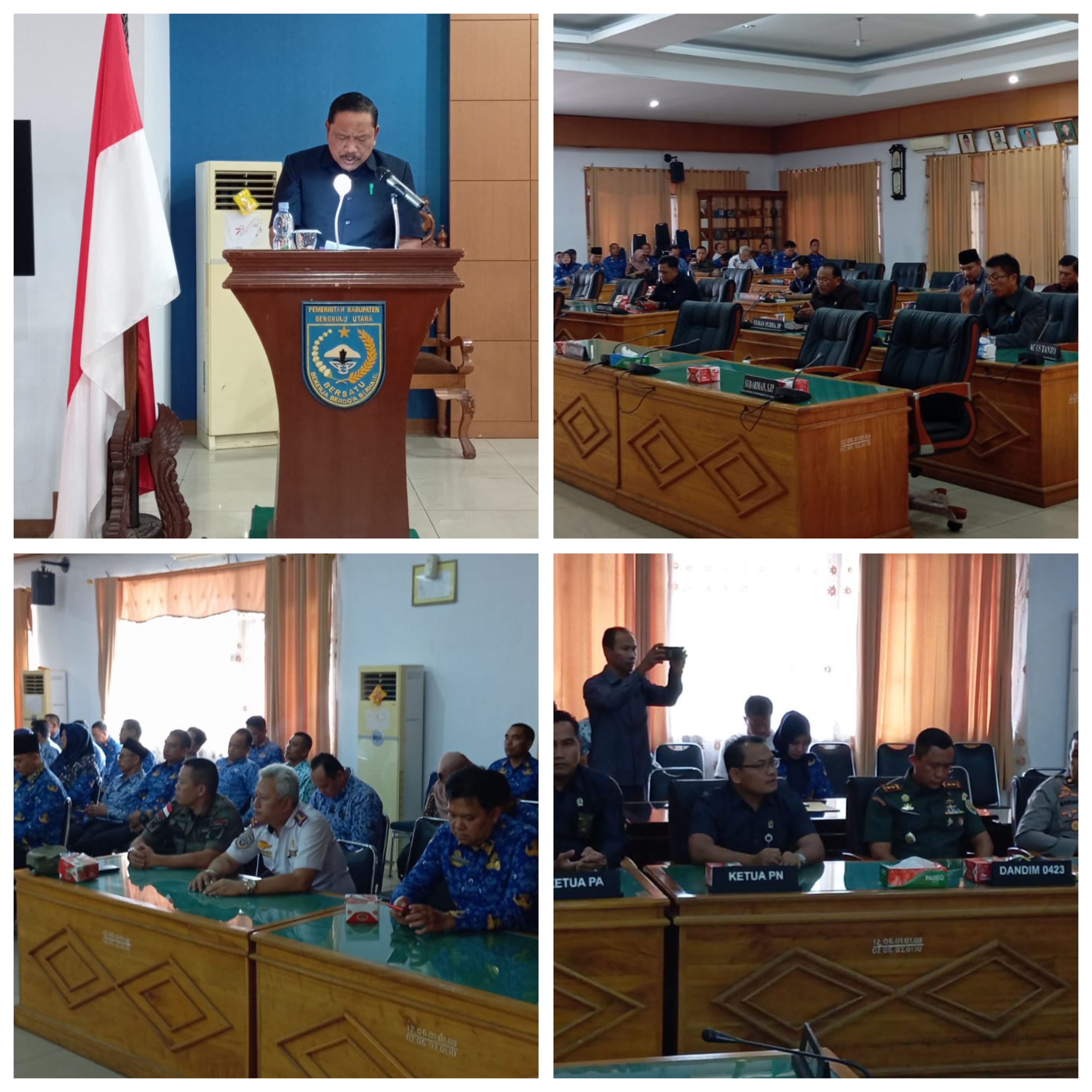 Peserta rapat paripurna DPRD pengesahan APBD 2024