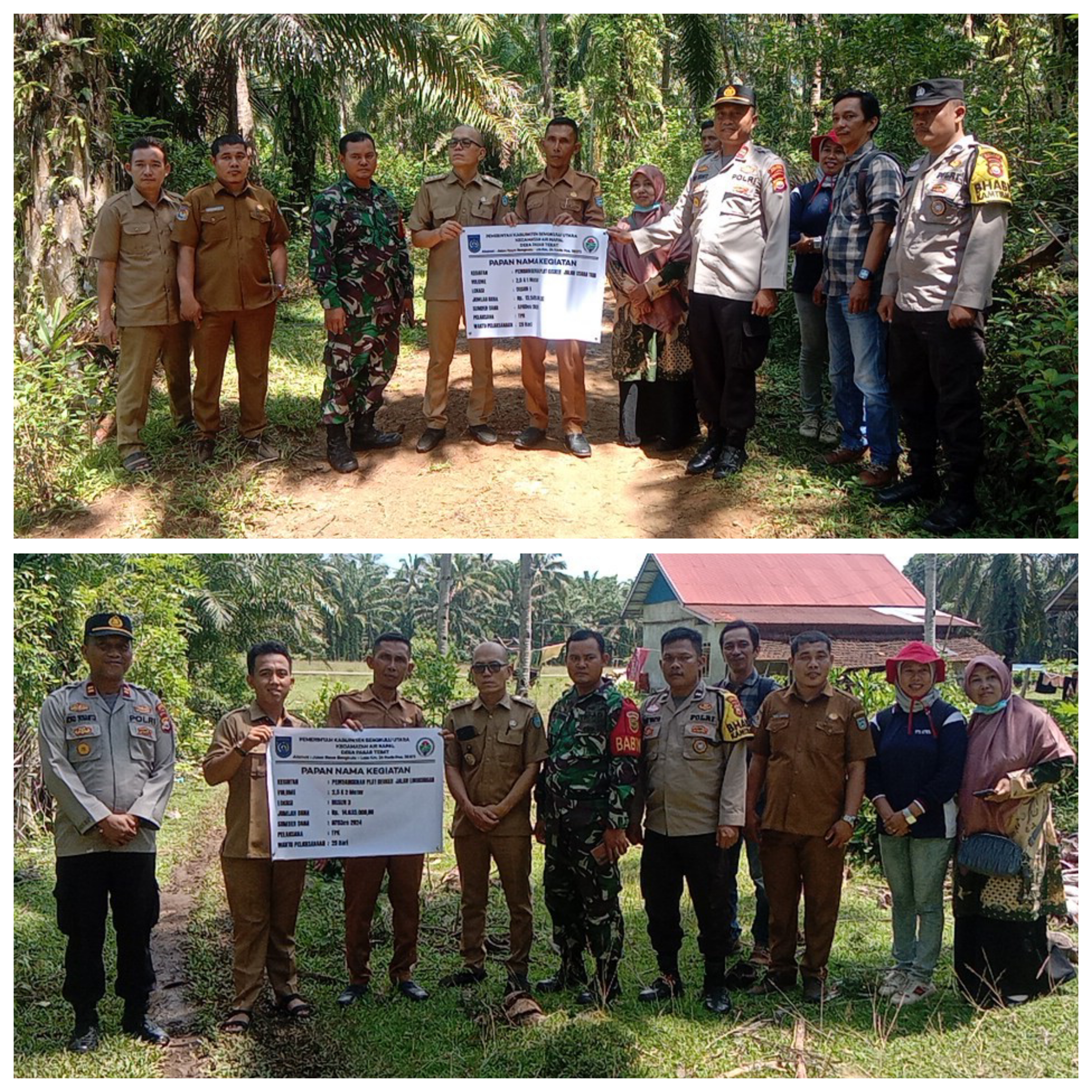 Pelaksanaan titik nol 4 item oleh pemdes desa pasar tebat