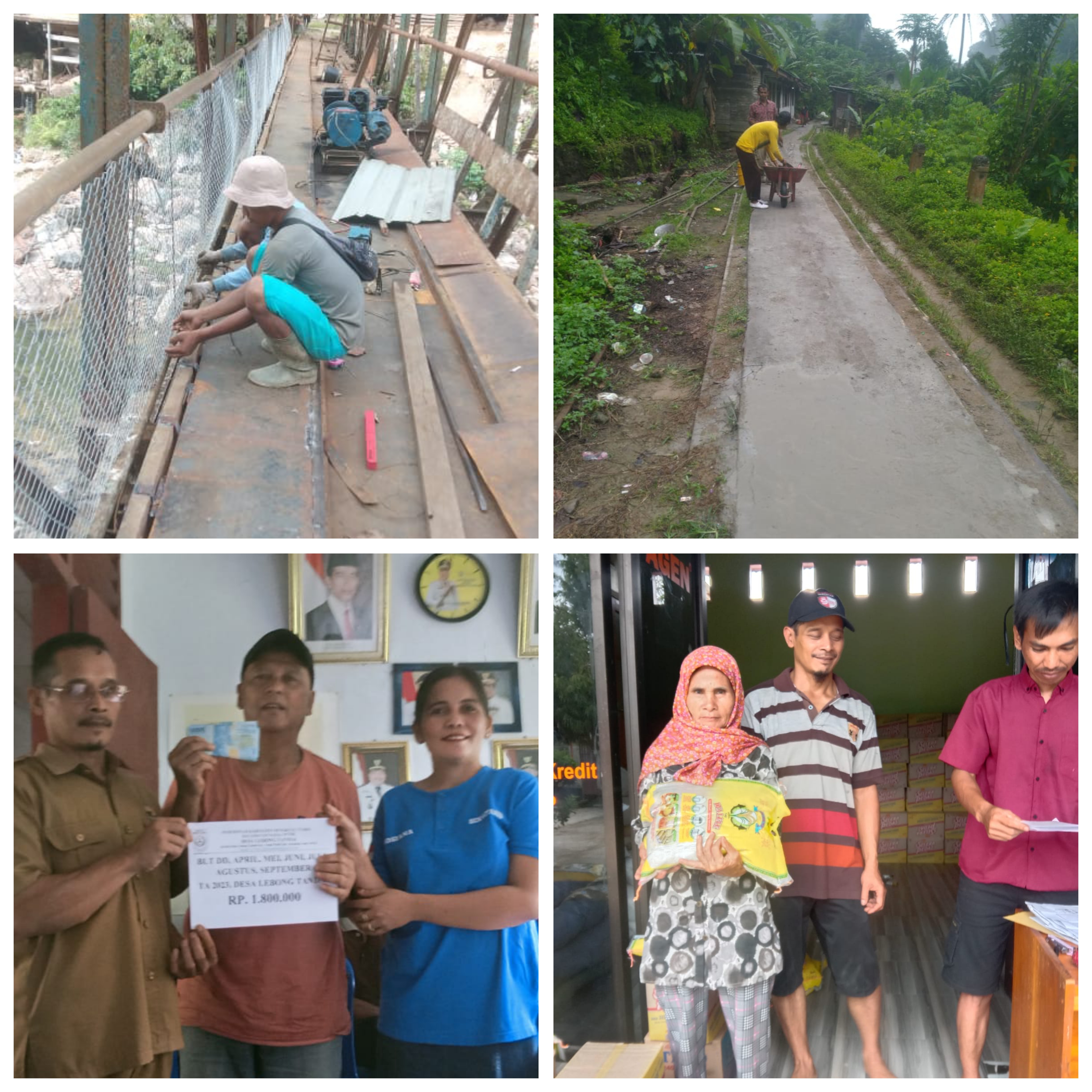 Kegiatan desa Lebong tandai kecamatan Napal putih Bu.