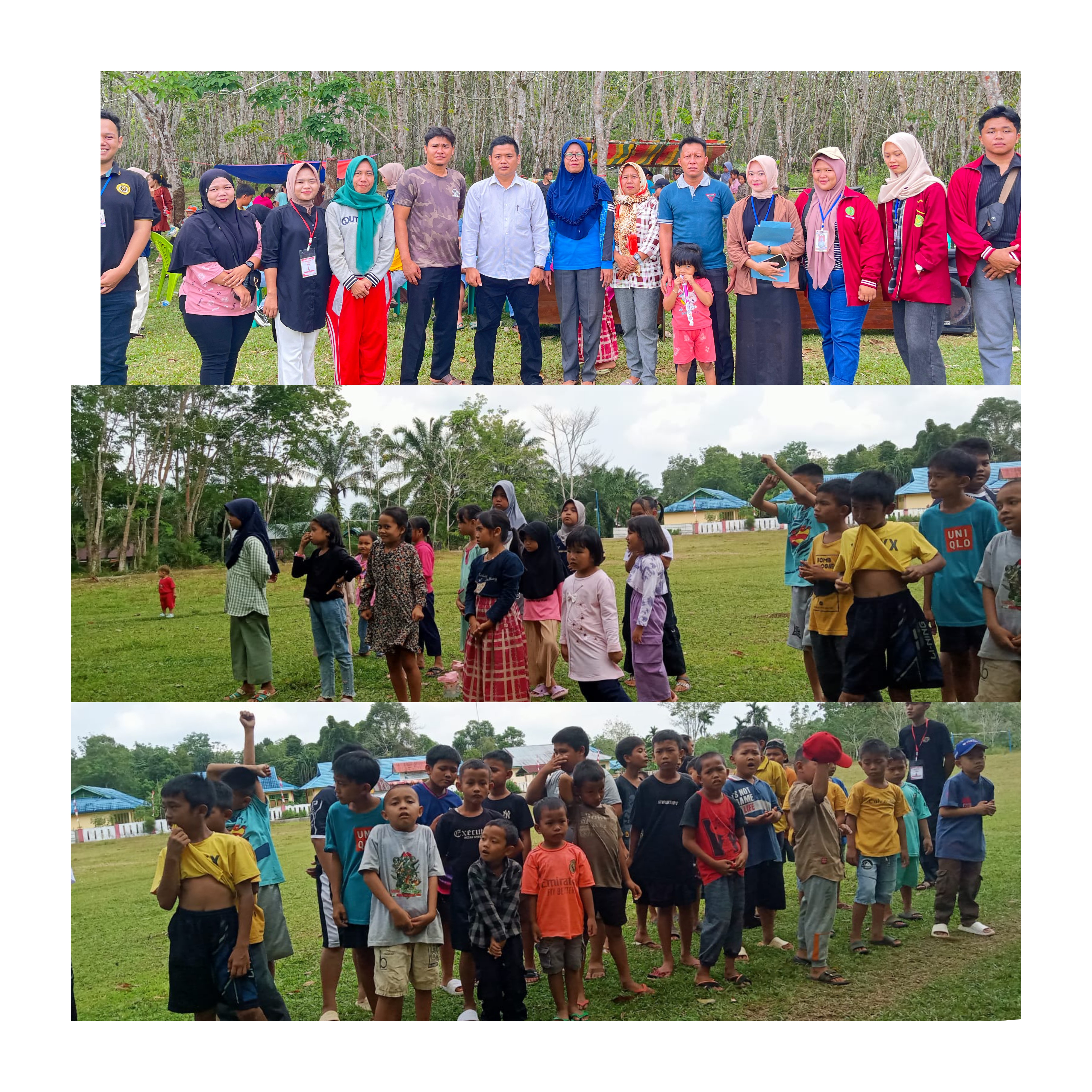 Pemdes desa kali bersama mahasiswa KKN UNIB Dan UMB bengkuku mengadakan perlombaan menyambut hari kemerdekaan RI yang ke 79