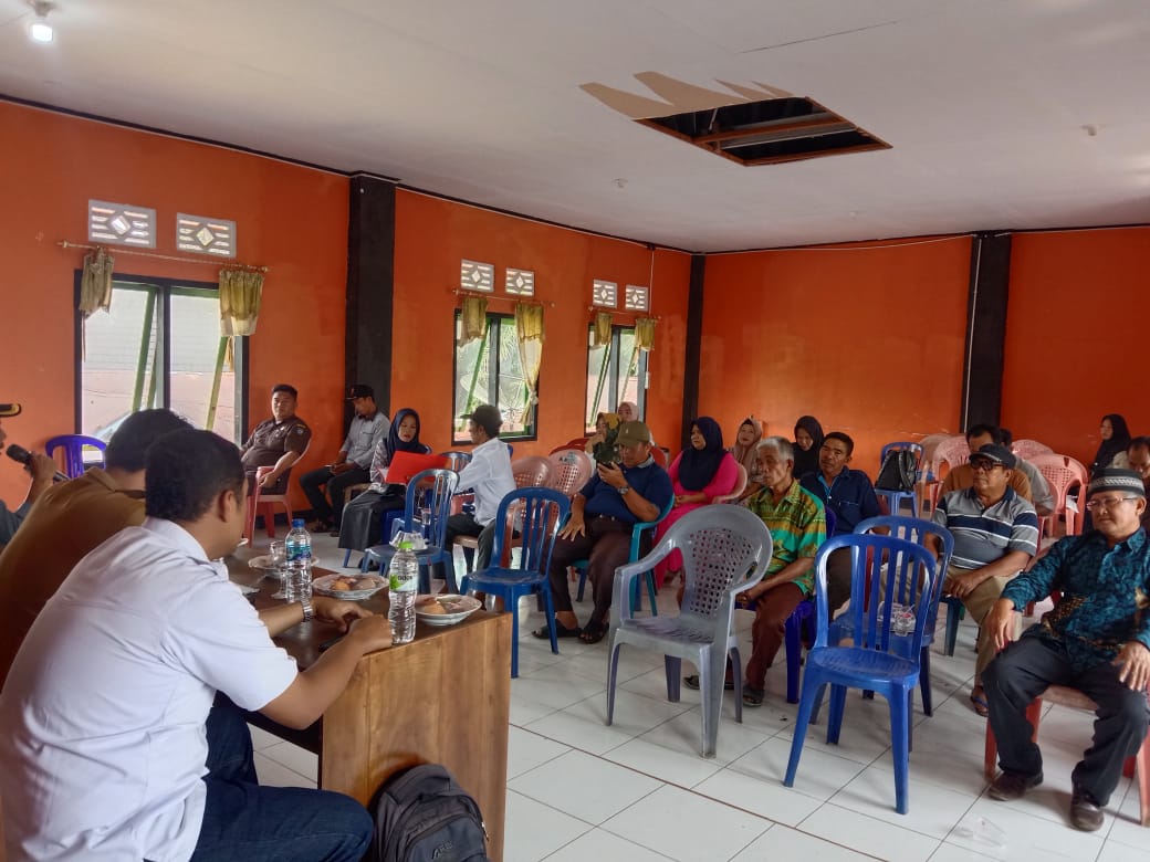 Undangan yang hadir kegiatan musyawarah rapat rancangan kerja desa 