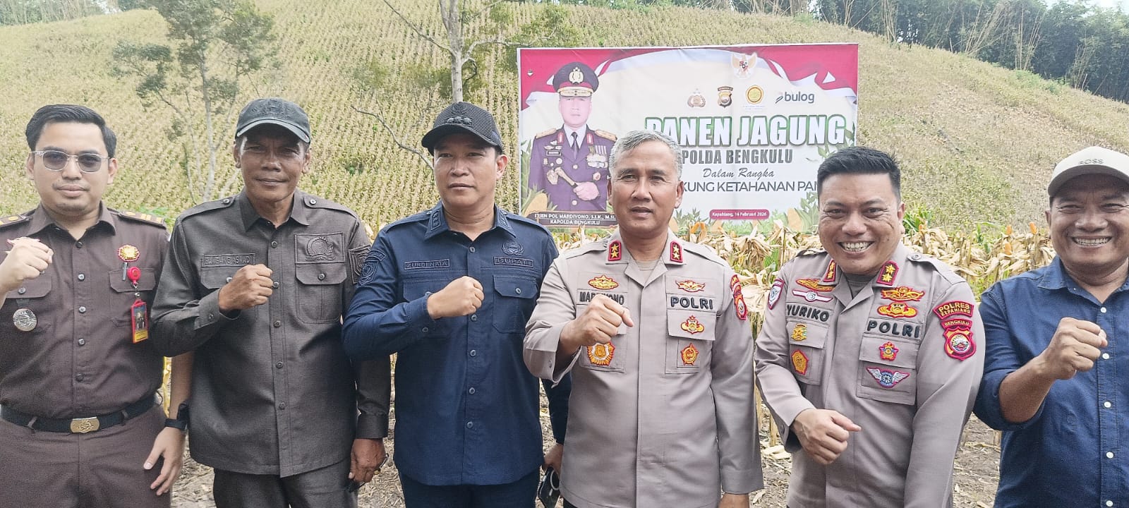 Kapolda Panen Jagung
