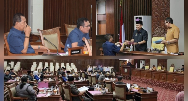 Dewan Perwakilan Rakyat (DPRD) provinsi bengkulu menggelara rapat paripurna ke- 4 masa persidangan kedua tahun 2023 dengan agenda Raperda Provinsi Bengkulu tentang Pajak Daerah dan Retribusi Daerah.  Baca Juga /Kode Etik DPRD,” Perlu Dipahami Setiap Anggota Dalam Menjalankan Amanah Rakyat  Serta Laporan Hasil Pembahasan komisi/pansus dan Hasil Fasilitasi dari Kemendagri atas Raperda Provinsi Bengkulu Tentang Perubahan Perda Nomor 1 Tahun 2022 Tentang Pengelolaan Barang Milik Daerah.di ruang paripurna.senin(29/05/2023)yang lalu.  Anggota Komisi I DPRD Provinsi Bengkulu sekaligus Ketua Pansus Raperda Pajak Daerah, Sumardi menuturkan pemerintah di hadri sekdakab Provinsi bengkulu di pimpin lasung wakil ketua I DPRD Provinsi dan di hadiri anggota, OPD terkait para undangan.Senin (7/8/2023)   Dalam penyampaian Paripurna mereka juga dituntut dapat menciptakan pendapatan hasil daerah untuk membiayai operasional dalam pelaksanaan tugas pelayanan publik.    “Untuk itu, pemerintahan daerah, baik Provinis maupun Kabupaten dan Kota perlu melakukan penyusun rancang peraturan daerah tentang pajak dan retribusi sesuai dengan undang-undang tentang hubungan keuang antara pemerintah pusat dengan pemerintah daerah,” kata Sumardi.  Sama halnya di sampaikan ketua Komisi tiga DPR Tantawi Dali,S.Sos telah dilaksanakan paripurna oleh panitia khusus, pembahasan secara internal maupun dengan intansi terkait penghasil pajak dan retribusi jasa umum, jasa usaha dan perizinan tertentu, seperti rumah sakit umum M.Yunus, RSKJ Soeprapto, Dinas Kelautan dan Perikanan, Dinas Perhubungan dan lainnya.   “Iya paripurna untuk membahas detail dari raperda tersebut, mulai dari jadwal kegiatan hingga kunjungan keerja koordinasi dan konsultasi ke direktorat pendapatan daerah.dari 32 pasal menjadi 18 pasal.kata Tantawi.  Tantawi Dali Menambahkan rapat yang telah dilakukan mereka berhasil menyelesaikan laporan pansus tepat waktu. Namun untuk Rumah Sakit Umum dan Rumah Sakit Soepraptop, menjadi pembahasan paling berat.  Baca Juga  Ketua DPRD Provinsi Bengkul