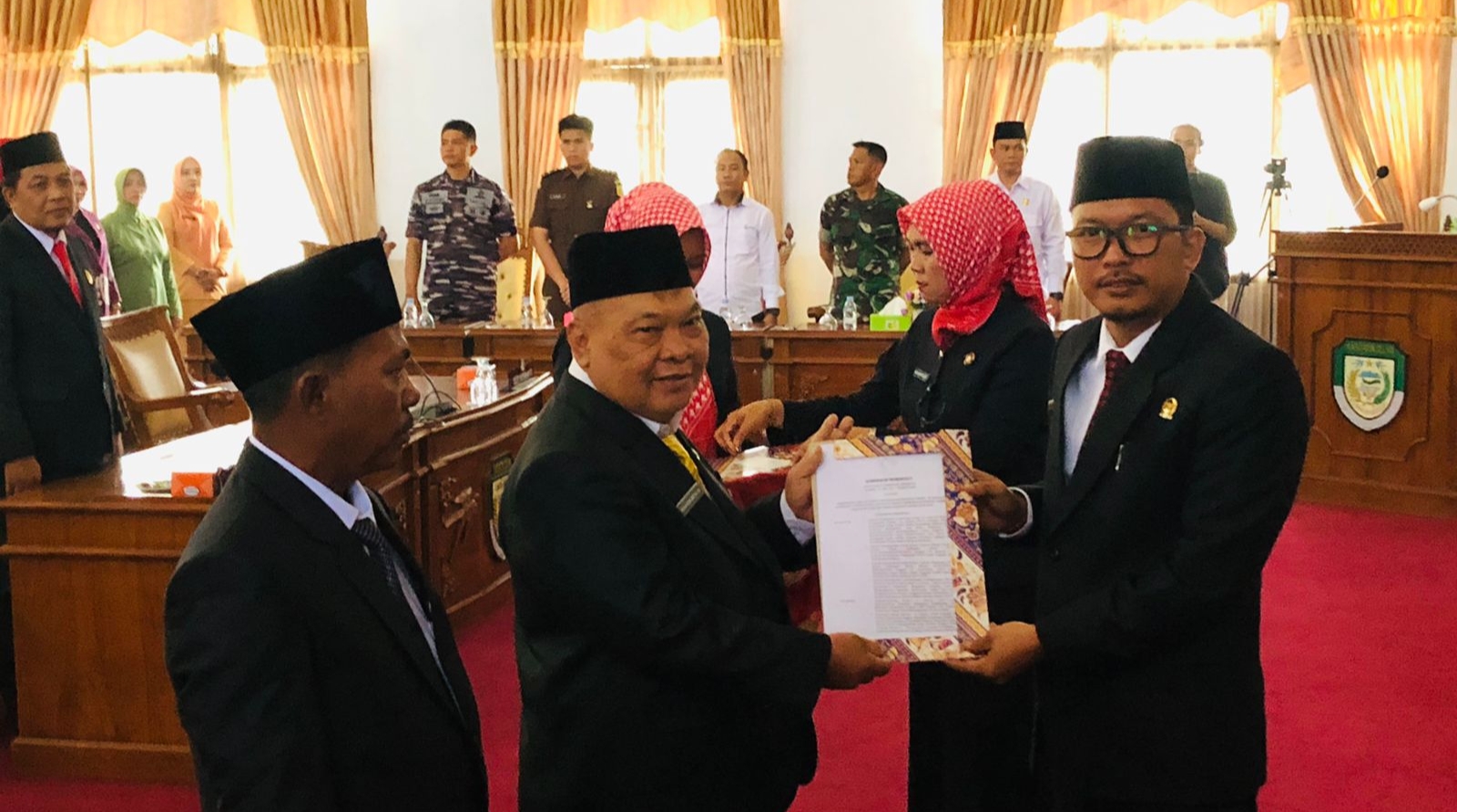 Photo berita acara SK Gubernur Bengkulu