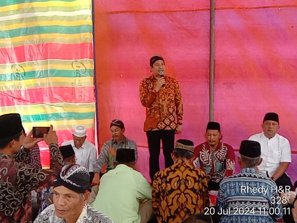 Wakil bupati Bengkulu Utara Ari Septia Adinata saat menyampaikan kata sambutan 
