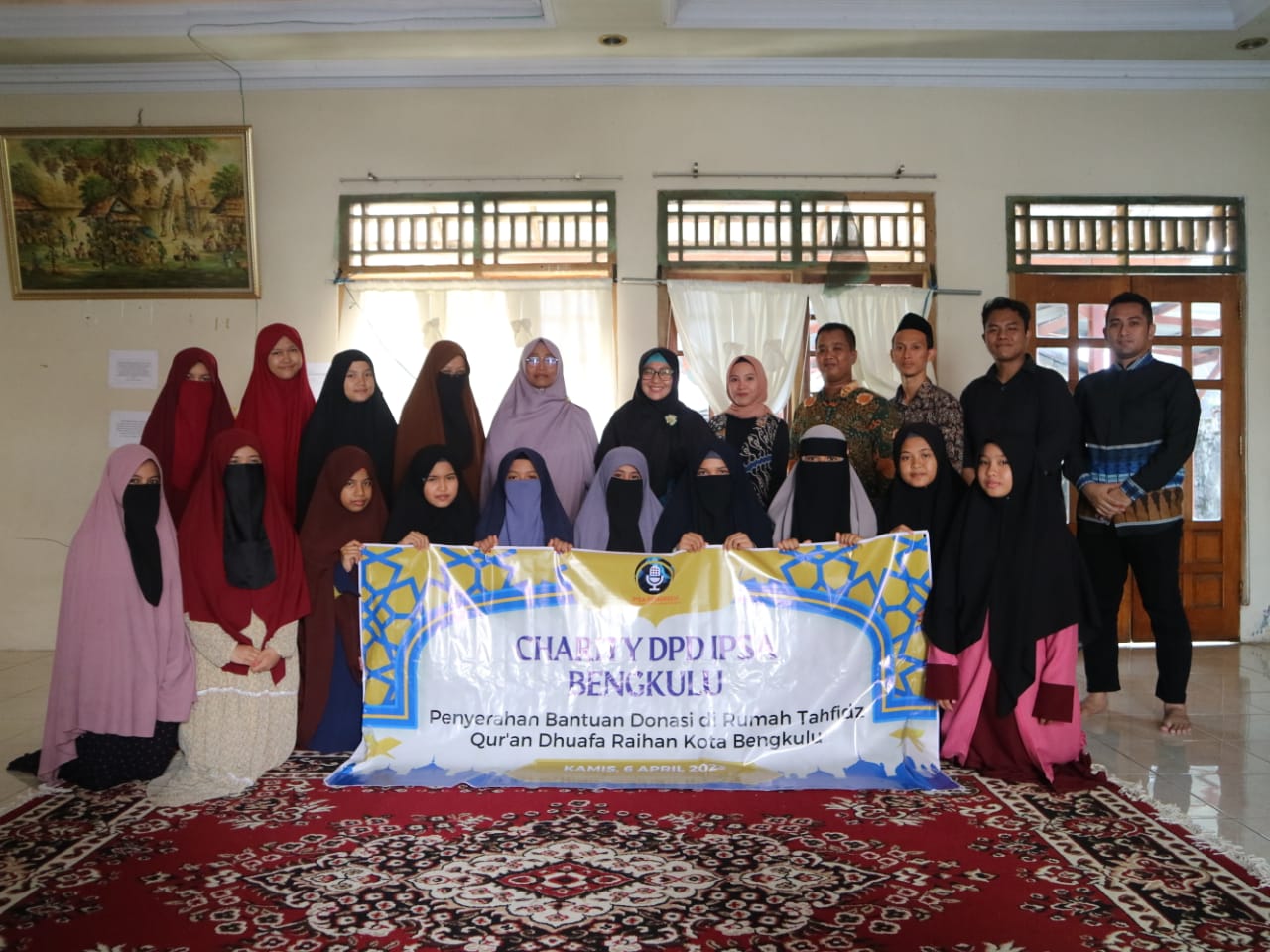 IPSA Provinsi Bengkulu juga telah menyalurkan bantuan donasi ke Rumah Tahfizd Qur'an Dhuafa Raihan di Sawah Lebar, Kota Bengkulu, dalam rangka program IPSA Charity. 