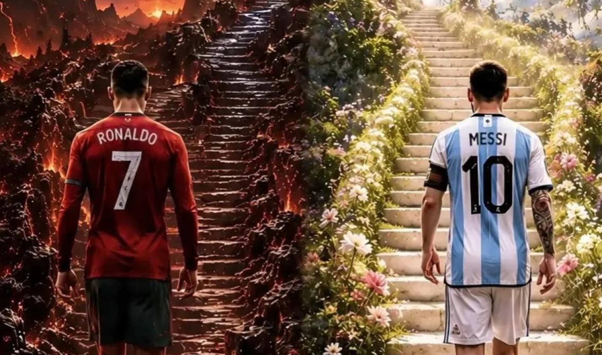Animasi Ronaldo dan Messi (source/pan de battala)