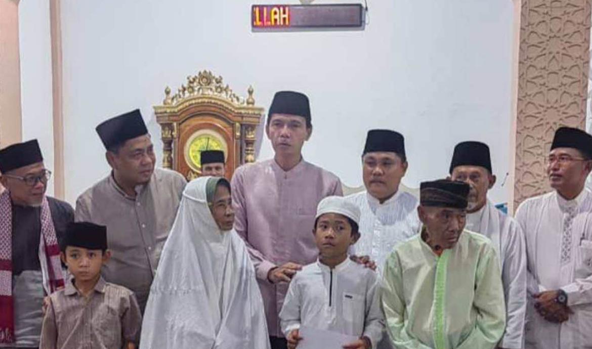 Safari Ramadan yang kali ini dipusatkan di Desa Tanjung Kemuning III, Kecamatan Tanjung Kemuning, Rabu (4/3/2026).