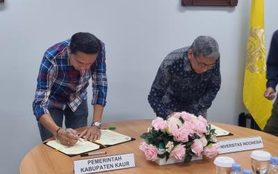 Hal ini diBupati Kaur, Gusril Pausi, S.Sos., M.AP., penandatanganan Nota Kesepahaman (MoU) antara Universitas Indonesia (UI) dan Pemerintah Kabupaten Kaur