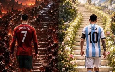 Animasi Ronaldo dan Messi (source/pan de battala)