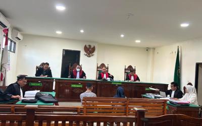 Sidang lanjutan perkara dugaan penggelapan uang CV. Mandiri Sejahtera, di PN Bengkulu, Selasa (23/6/2026). (Endi/PenaRafflesia.Com)