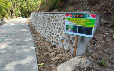 Enam Talud Rampung 100 Persen Gumelem Kulon Makin Kokoh