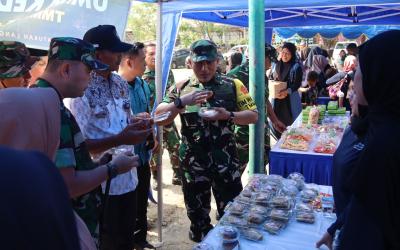 Komitmen pemberdayaan masyarakat tersebut mendapat perhatian dari Tim Pengawasan dan Evaluasi (Wasev) TMMD ke-129 saat melakukan kunjungan kerja ke lokasi kegiatan, Jumat (31/7/2026).