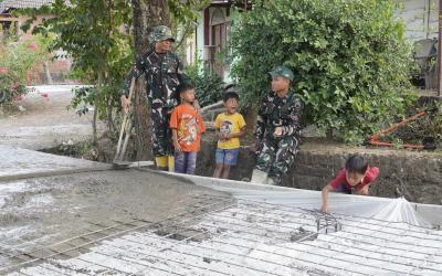 Pelaksanaan Program TNI Manunggal Membangun Desa (TMMD) ke-129 Tahun 2026 di Desa Kesongo, Kecamatan Kedungadem, Kabupaten Bojonegoro
